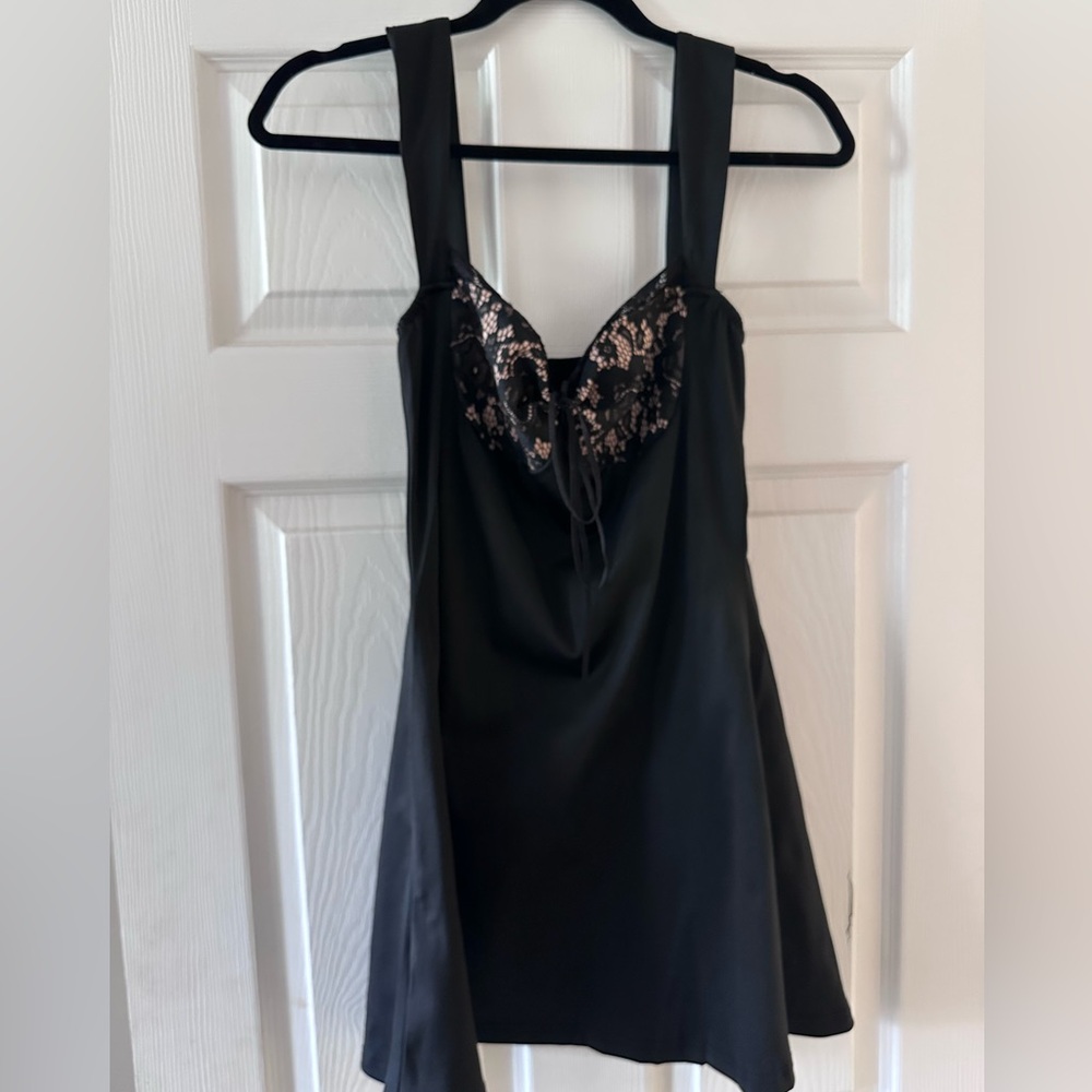 Black Lace Mini Dress